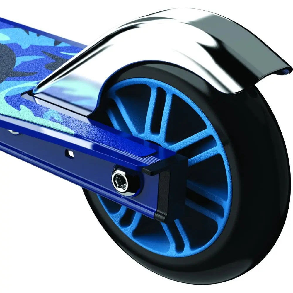 Razor A Kick Scooter Shark Camo Blue Outdoor Ride-On Toy for Kids & Teens