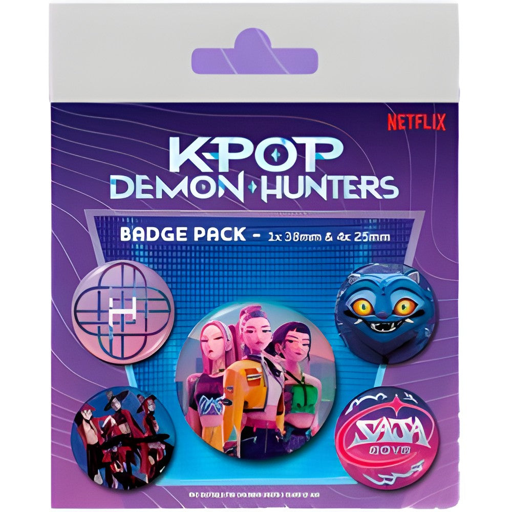 K-POP Demon Hunters Pin Badge 3-Pieces Set