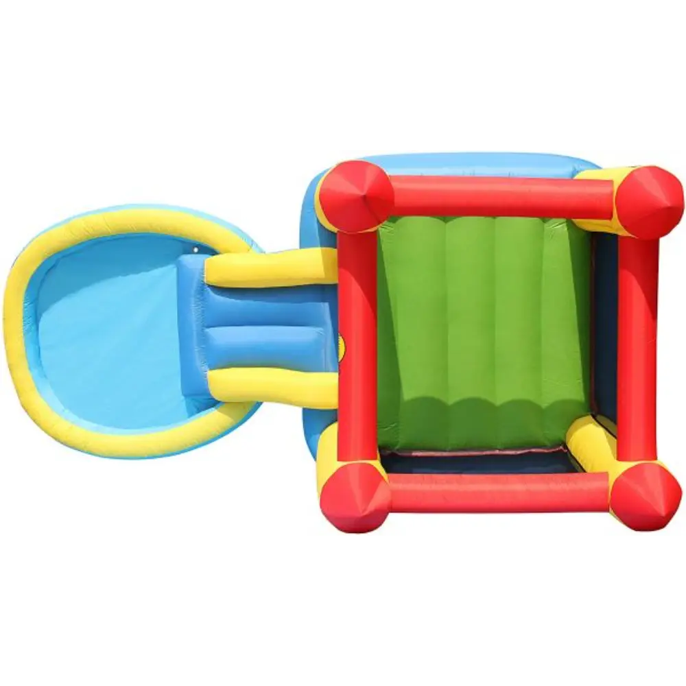 Happy Hop Castle Inflatable Pool & Water Slide for Kids - 365x200x190cm