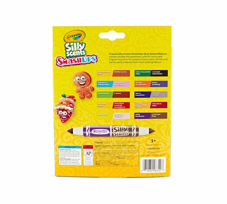 Crayola Smash Ups Scented Washable Markers for Kids