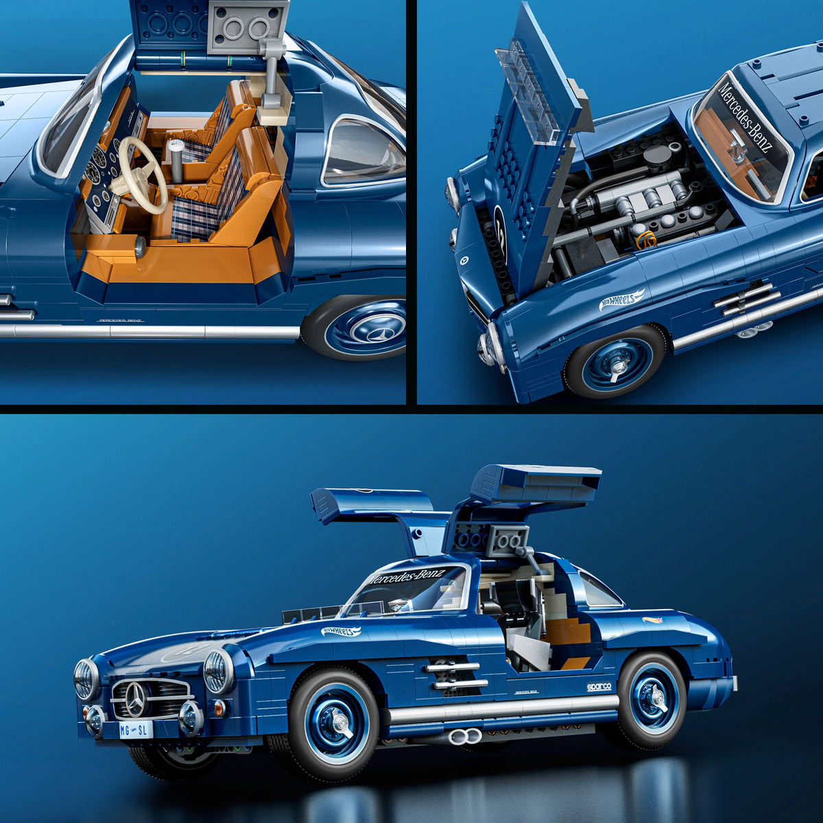 Hot Wheels Brick Shop Premium Mercedes-Benz 300 SL - 1:12 Scale