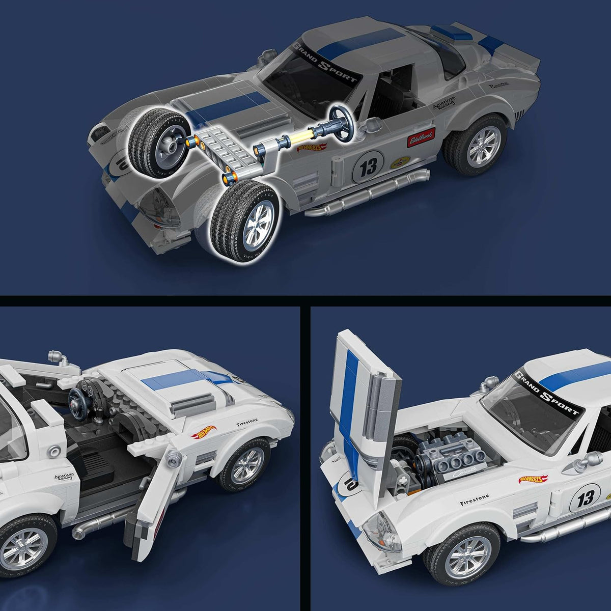 Hot Wheels Brick Shop Elite Corvette 1/16