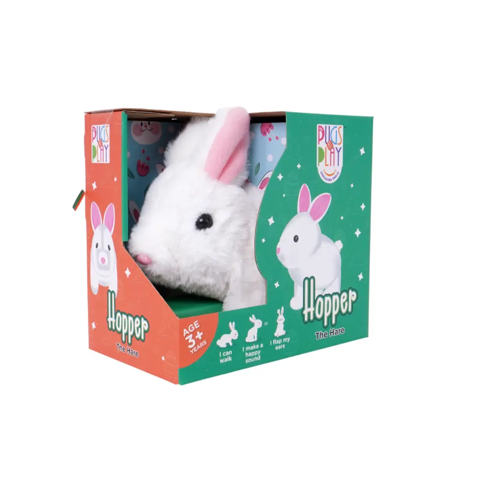 Pugs At Play Jumping Hopper 6.5 - Inches Battery-Operated