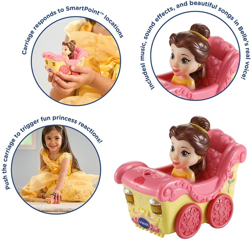 VTech Disney Princess Belle Carriage Pretend Play Toy