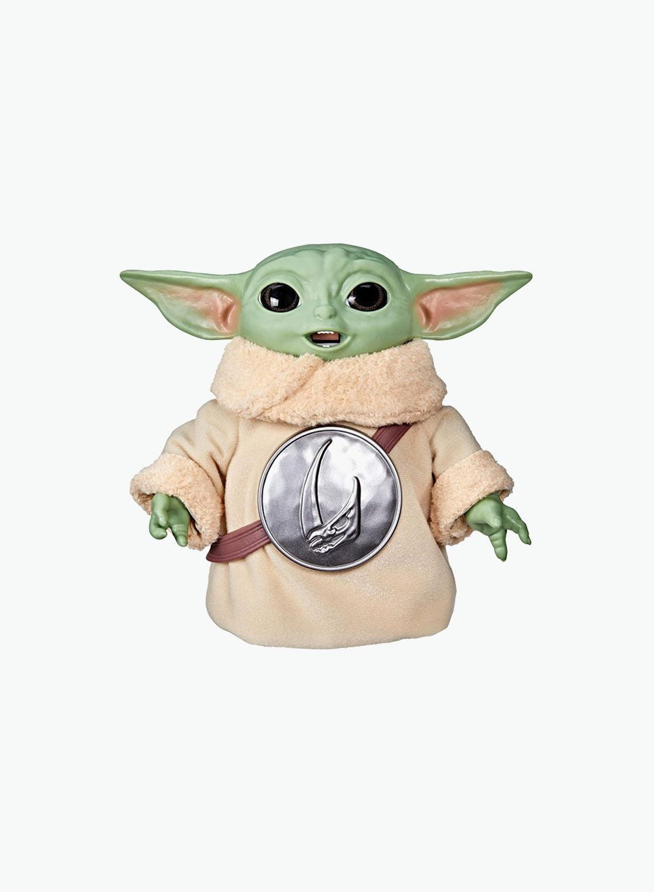 Star Wars Snackin' Grogu Action Figure 6.5-Inch Toy with 6 Pretend Snacks