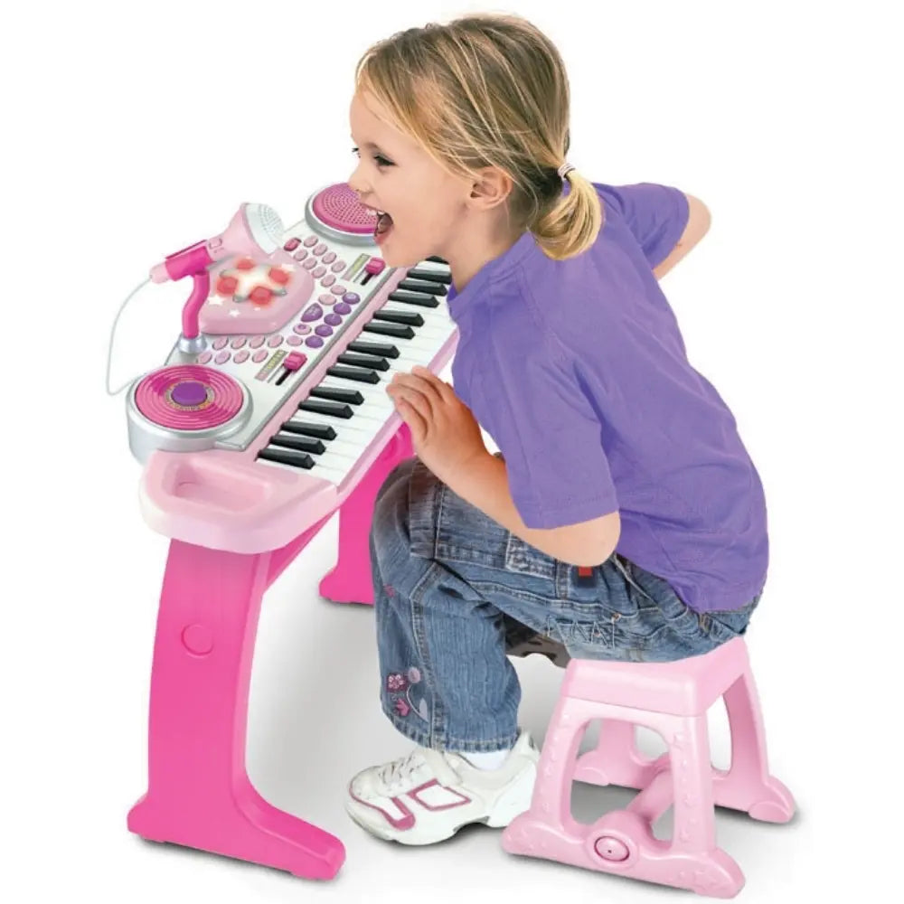 Winfun Keyboard Rock Star Set Pink Battery-Operated