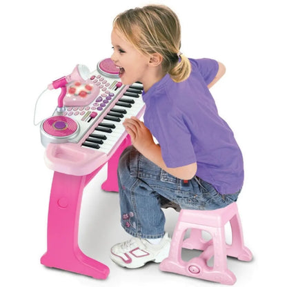 Winfun Keyboard Rock Star Set Pink Battery-Operated