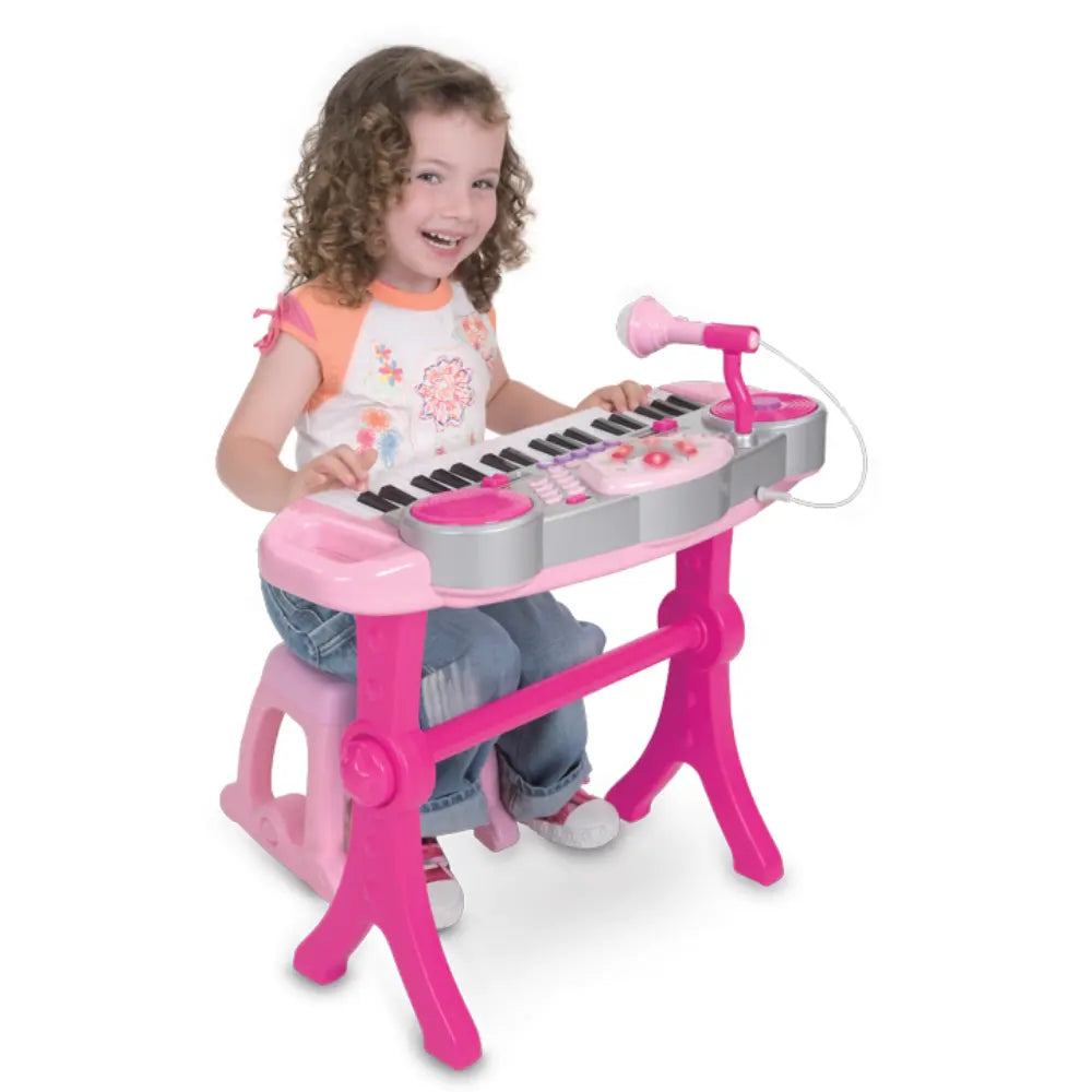 Winfun Keyboard Rock Star Set Pink Battery-Operated