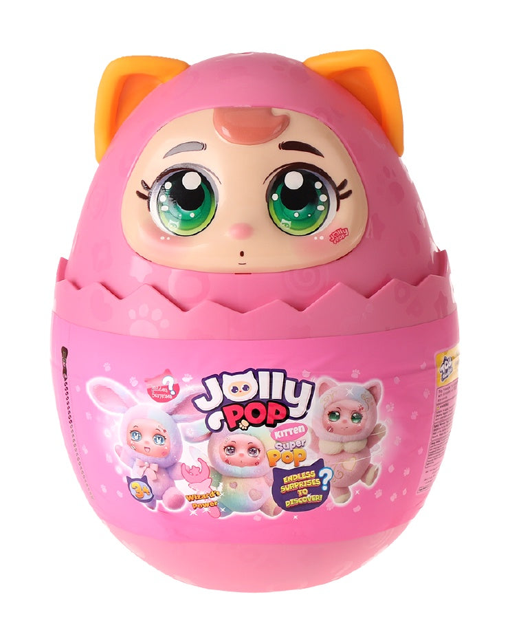 JollyPop Kitten SuperPop S1 Battery-Operated Interactive Plush Toy with Accessories