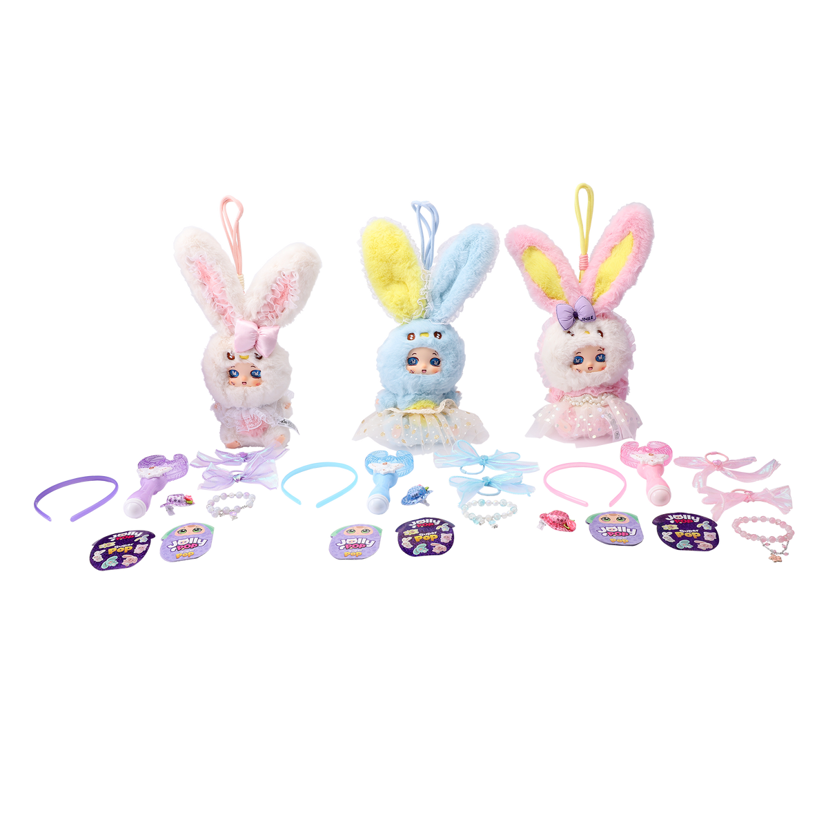 JollyPop Bunny SuperPop S1 Battery-Operated Interactive Plush Toy with Accessories