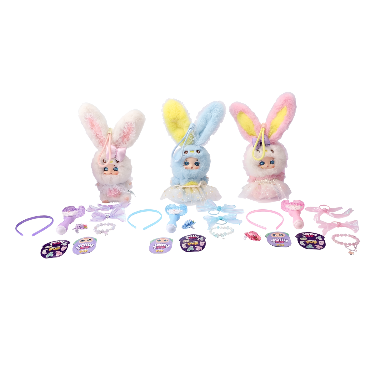 JollyPop Bunny SuperPop S1 Battery-Operated Interactive Plush Toy with Accessories