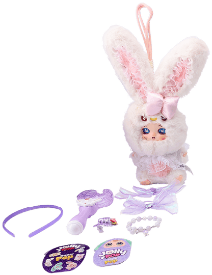 JollyPop Bunny SuperPop S1 Battery-Operated Interactive Plush Toy with Accessories