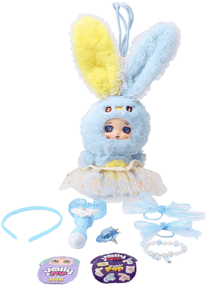 JollyPop Bunny SuperPop S1 Battery-Operated Interactive Plush Toy with Accessories