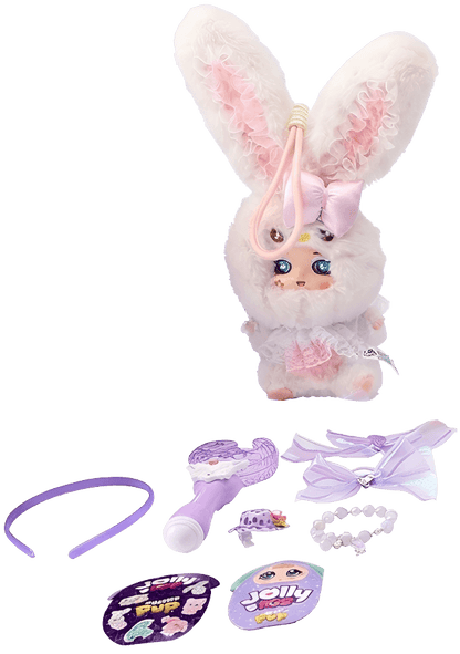 JollyPop Bunny SuperPop S1 Battery-Operated Interactive Plush Toy with Accessories