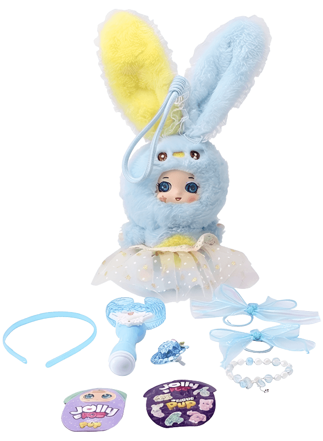 JollyPop Bunny SuperPop S1 Battery-Operated Interactive Plush Toy with Accessories