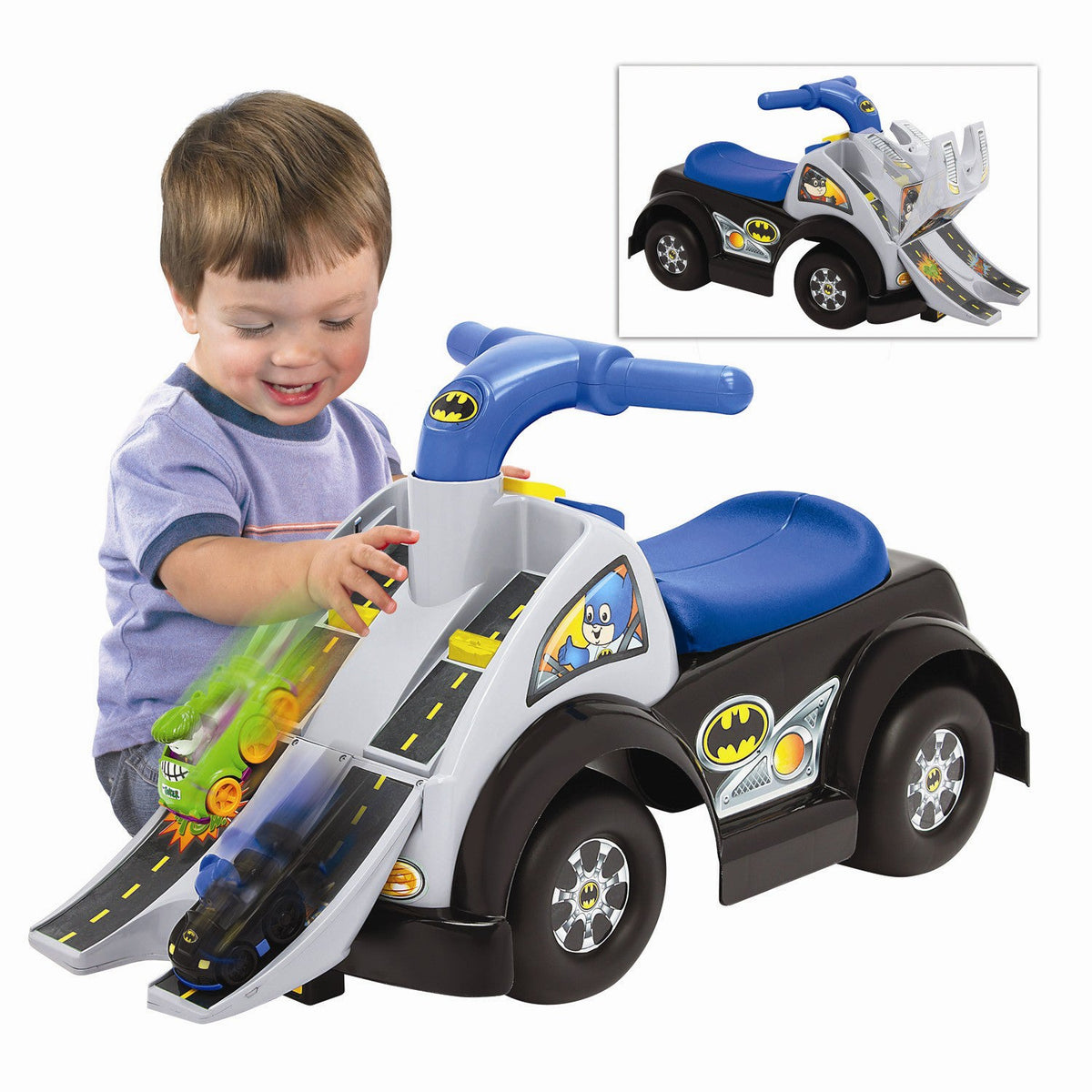 Fisher-Price DC Super Friends Batman Ride-On Toy Car for Kids