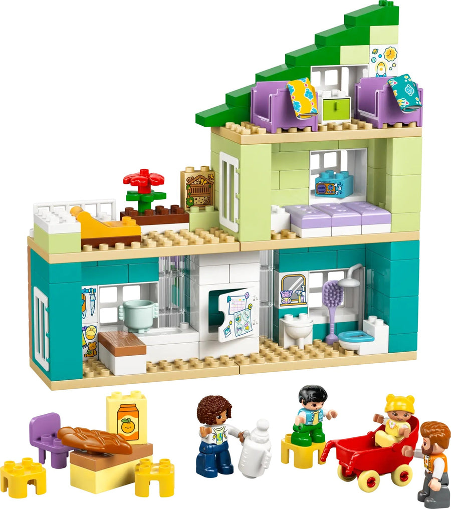 Lego Duplo Modern Family House With Figuure 3-in-1