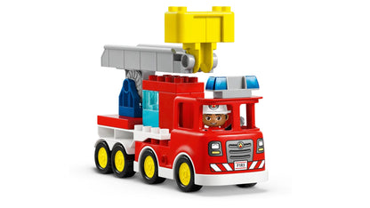 Lego Duplo Fire Truck With Hose And Firefighter