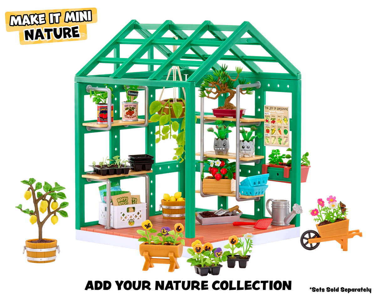 Miniverse Spaces Starter Pack Greenhouse Collectible Playset for Kids