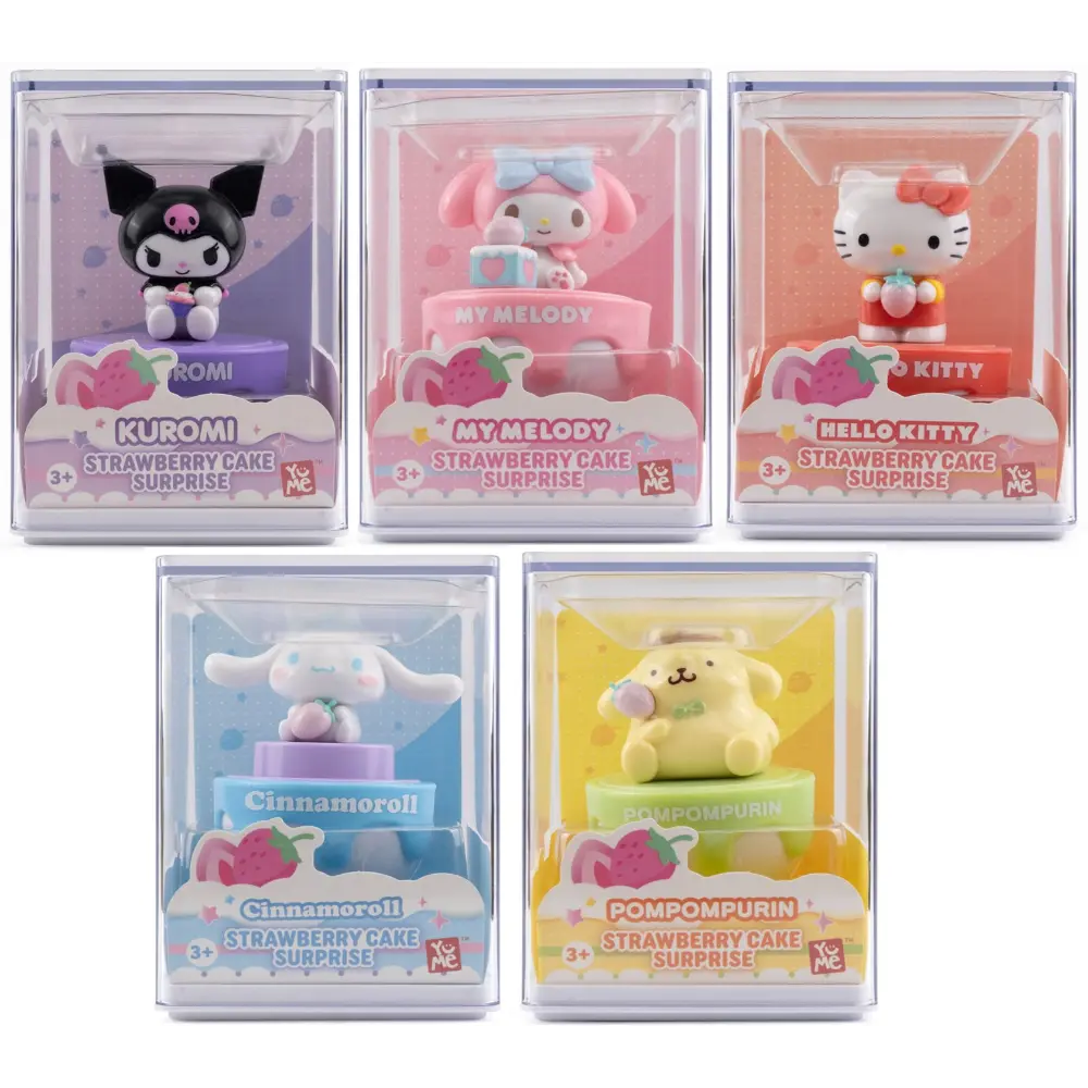 Hello Kitty Strawberry Cake Surprise Assortment 1-piece