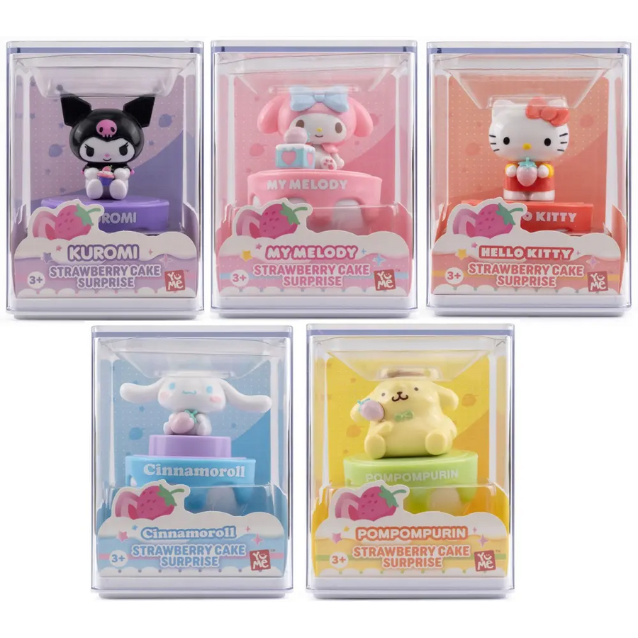 Hello Kitty Strawberry Cake Surprise Assortment 1-piece