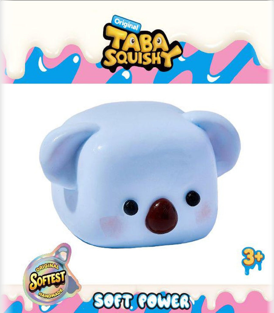 Taba Squishy Blue Koala Cube - Soft Sensory Fidget Toy for Kids