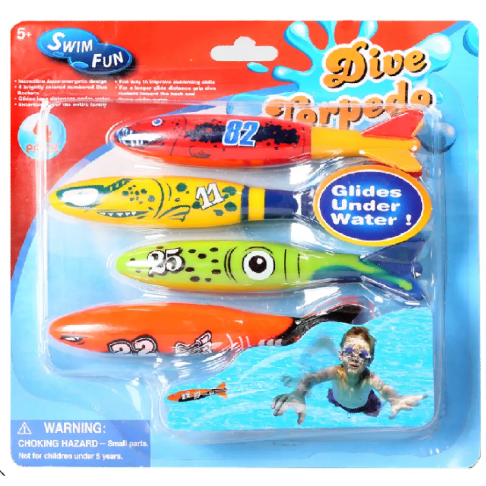 Diving Torpedo Toys 4-Piece