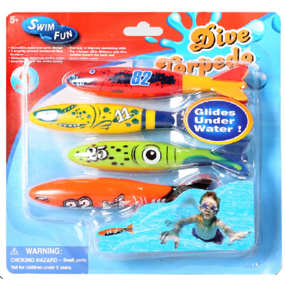Diving Torpedo Toys 4-Piece