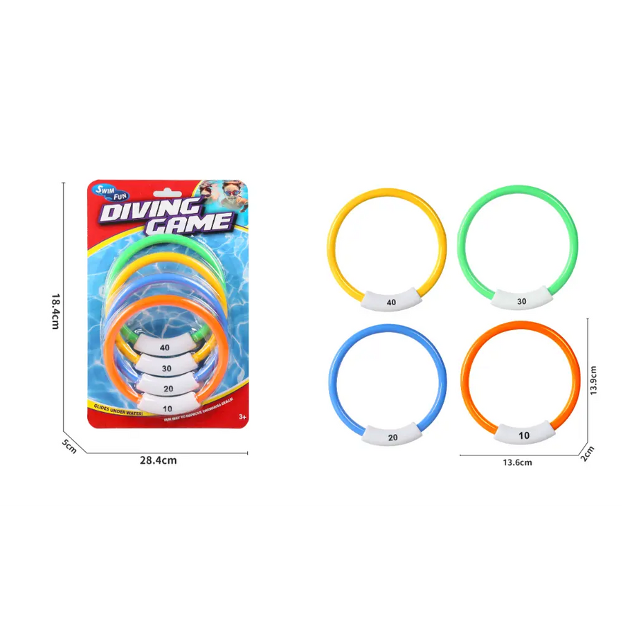 DIVING RING TOYS 4-Piece