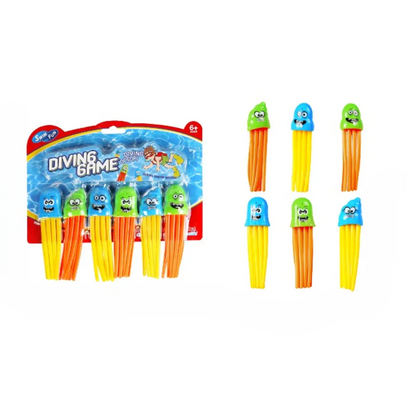DIVING SPEEDY SQUID TOYS 6-Piece