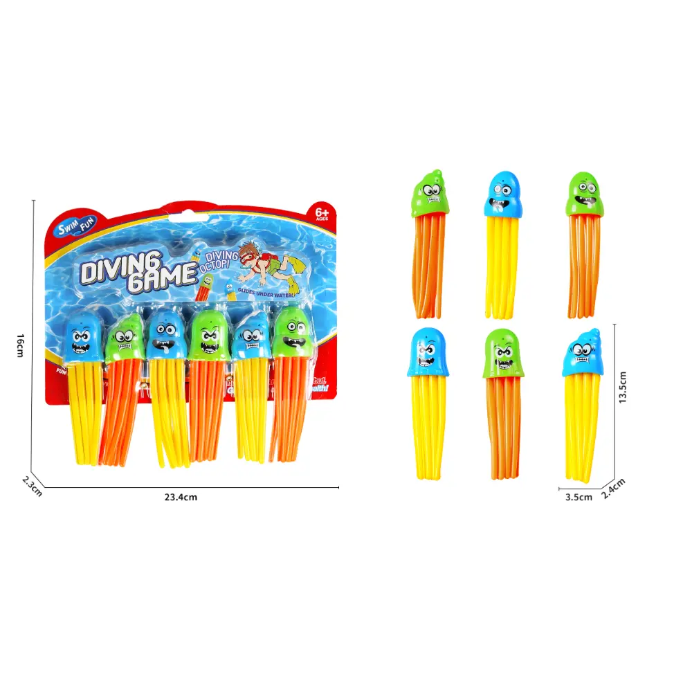DIVING SPEEDY SQUID TOYS 6-Piece