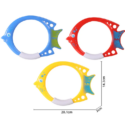 Diving Fish Ring Toys 3-Piece