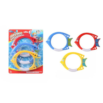 Diving Fish Ring Toys 3-Piece