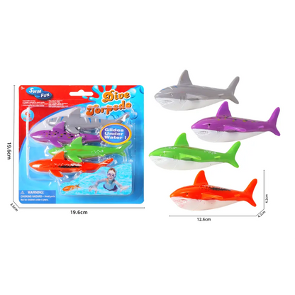 Diving Torpedo Toys 4-Piece