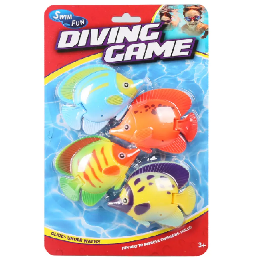 Diving Regal Fish Toys 4-Piece Set