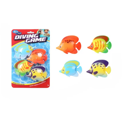 Diving Regal Fish Toys 4-Piece Set