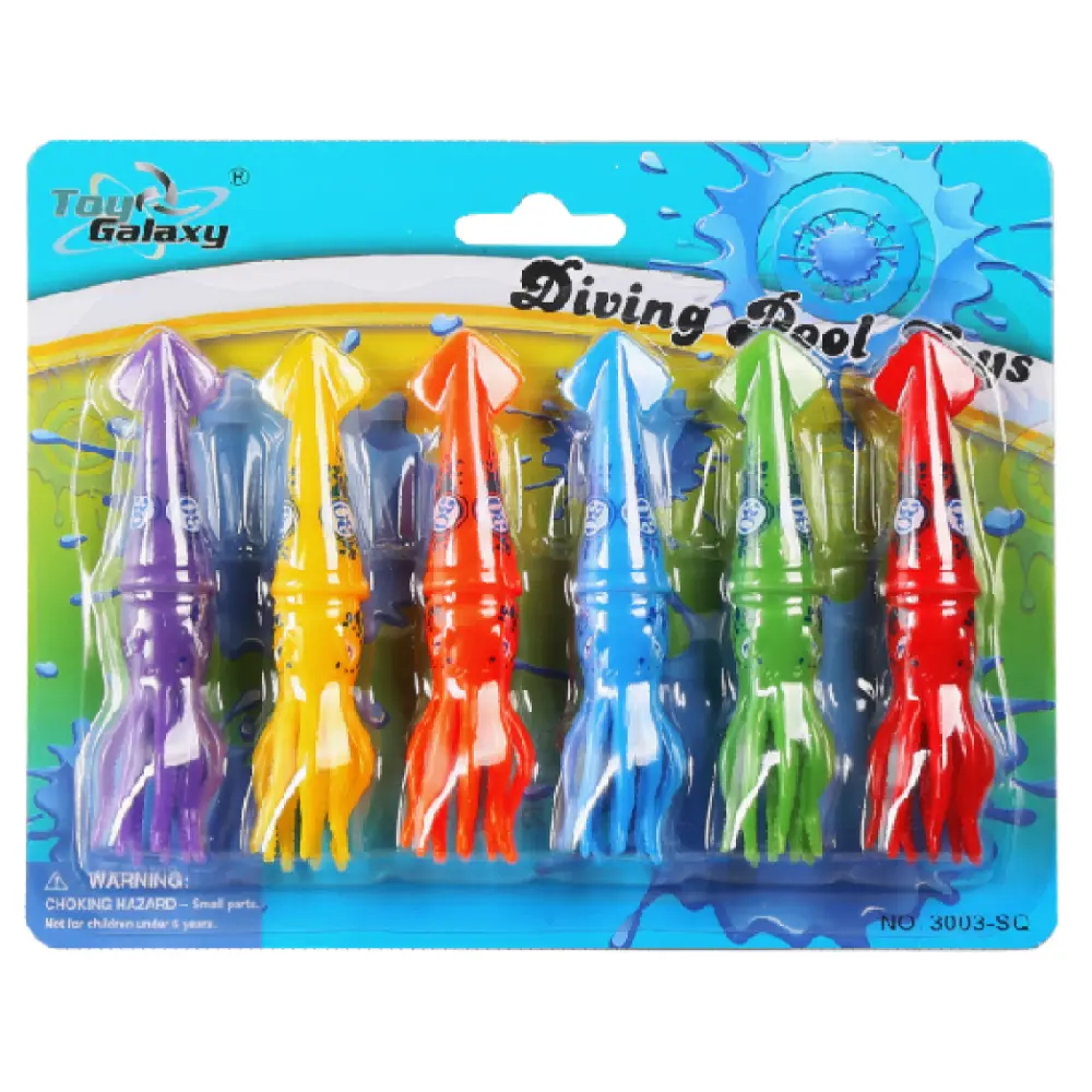 Diving Squid Pool Colorful Underwater Toys for Swimming & Water Play