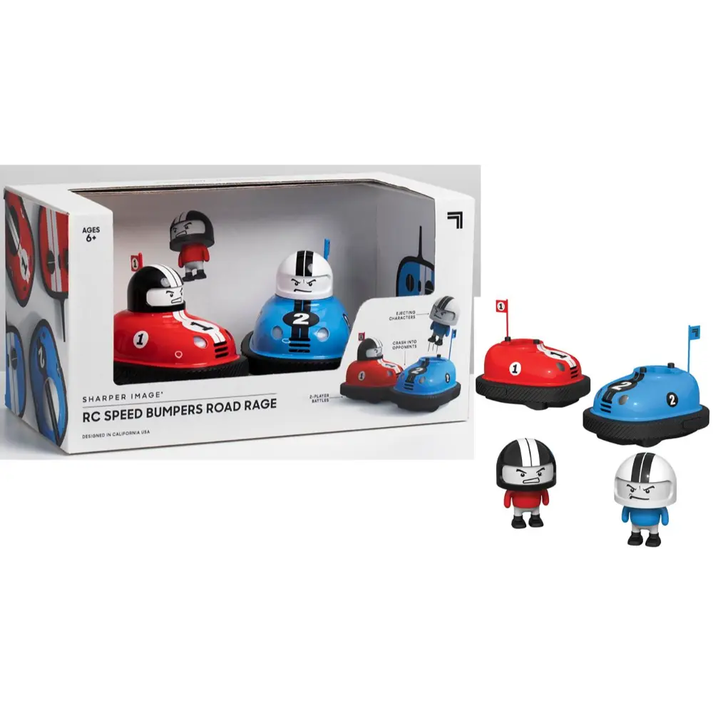 Sharper Image RC Speed Bumper Red and Blue Rag Battery-Operated