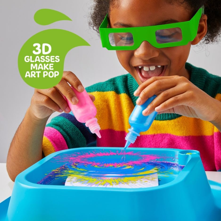 Discovery 3D Neon Spin Motorized Art Station Battery-Operated