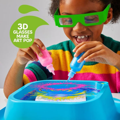 Discovery 3D Neon Spin Motorized Art Station Battery-Operated