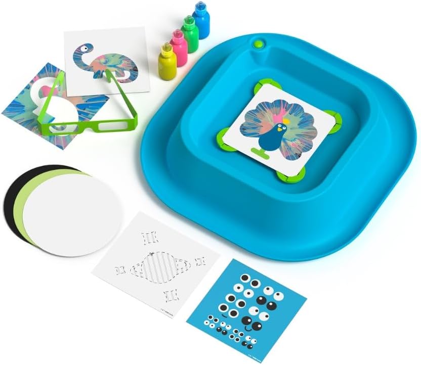 Discovery 3D Neon Spin Motorized Art Station Battery-Operated