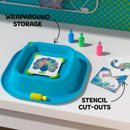 Discovery 3D Neon Spin Motorized Art Station Battery-Operated