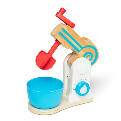 Melissa & Doug Wooden Make-a-Cake Mixer Pretend Play Set