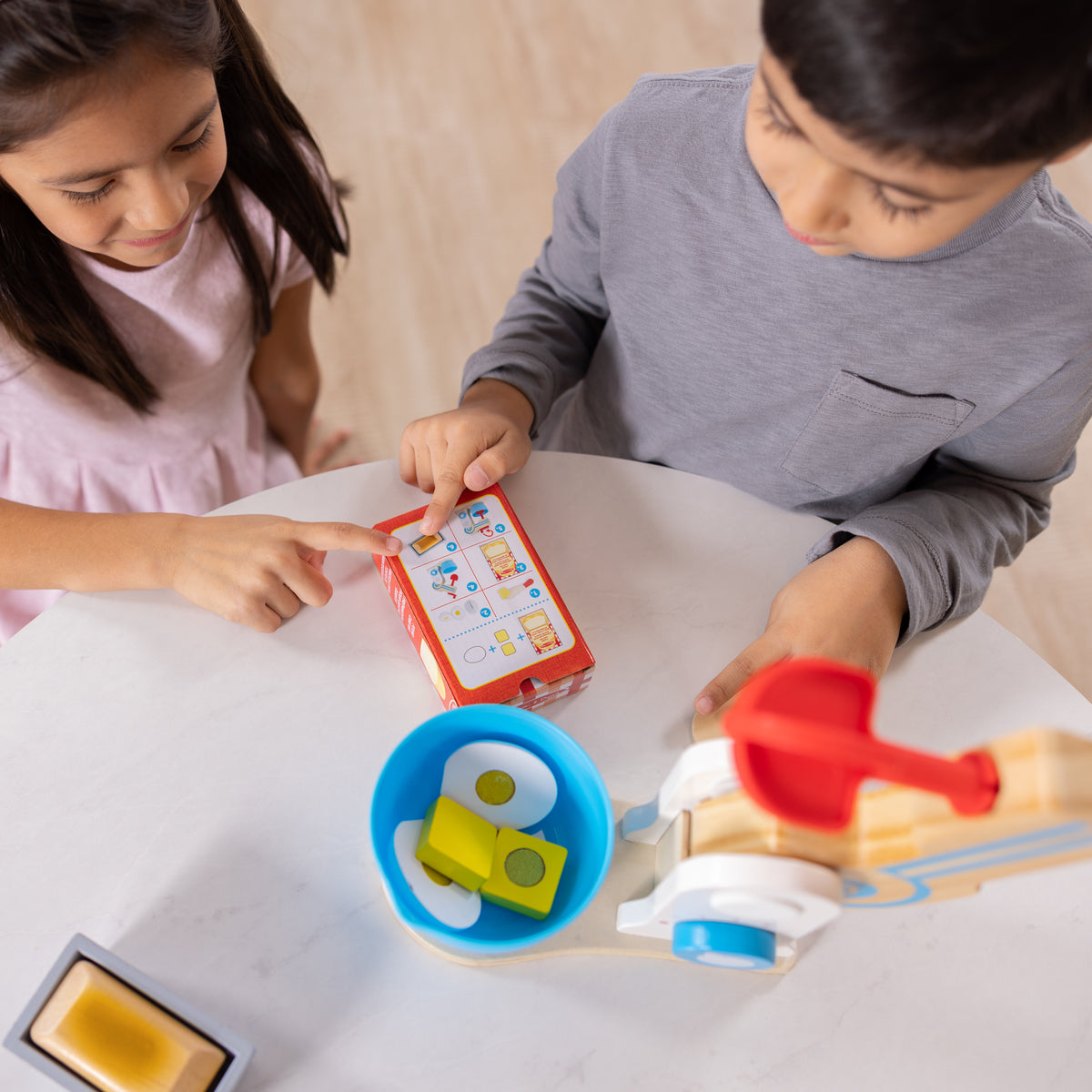 Melissa & Doug Wooden Make-a-Cake Mixer Pretend Play Set
