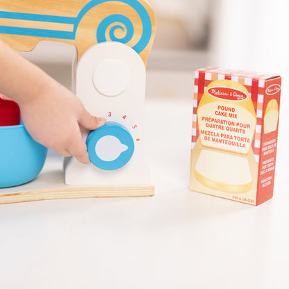 Melissa & Doug Wooden Make-a-Cake Mixer Pretend Play Set