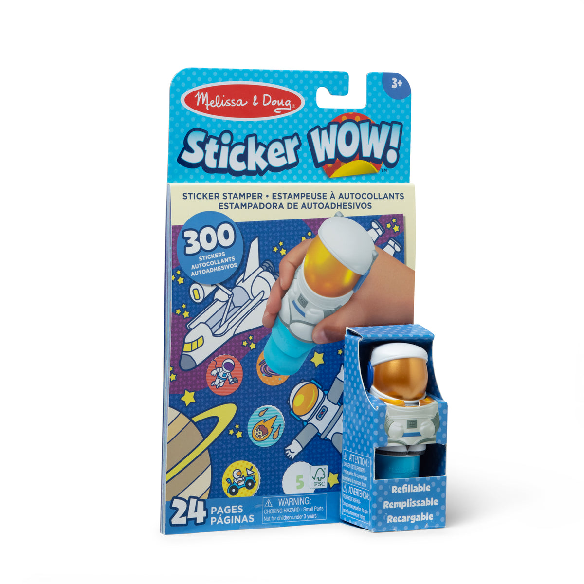 Melissa & Doug Sticker WOW! Astronaut Sticker Stamper Activity Set