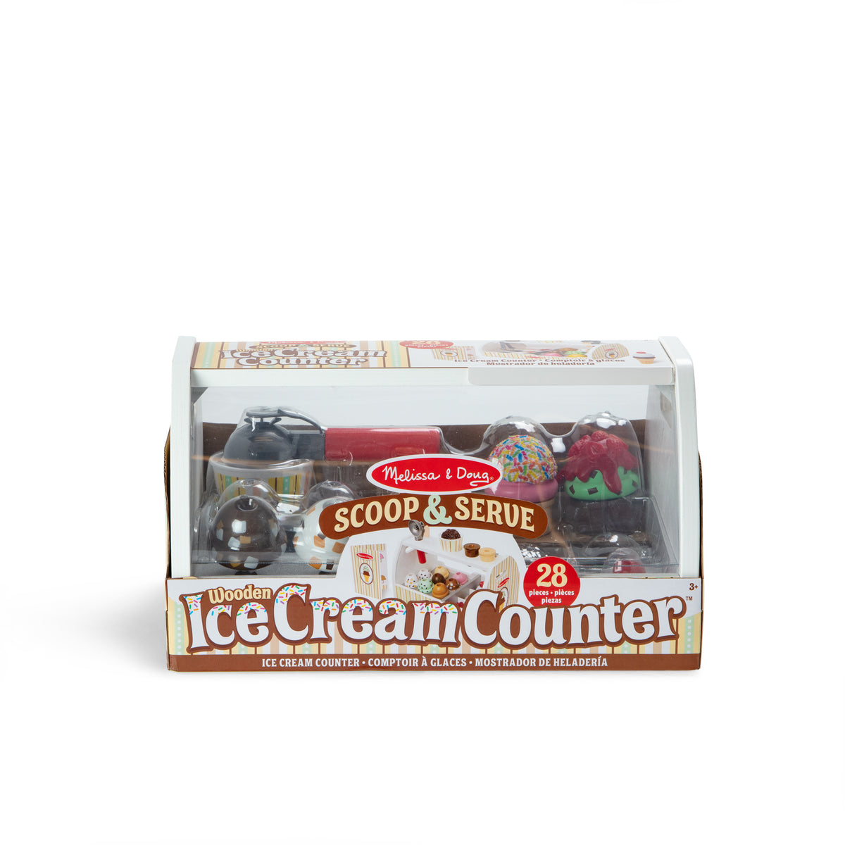 Melissa & Doug Scoop & Serve Ice Cream Counter Playset