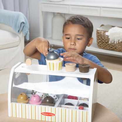 Melissa & Doug Scoop & Serve Ice Cream Counter Playset