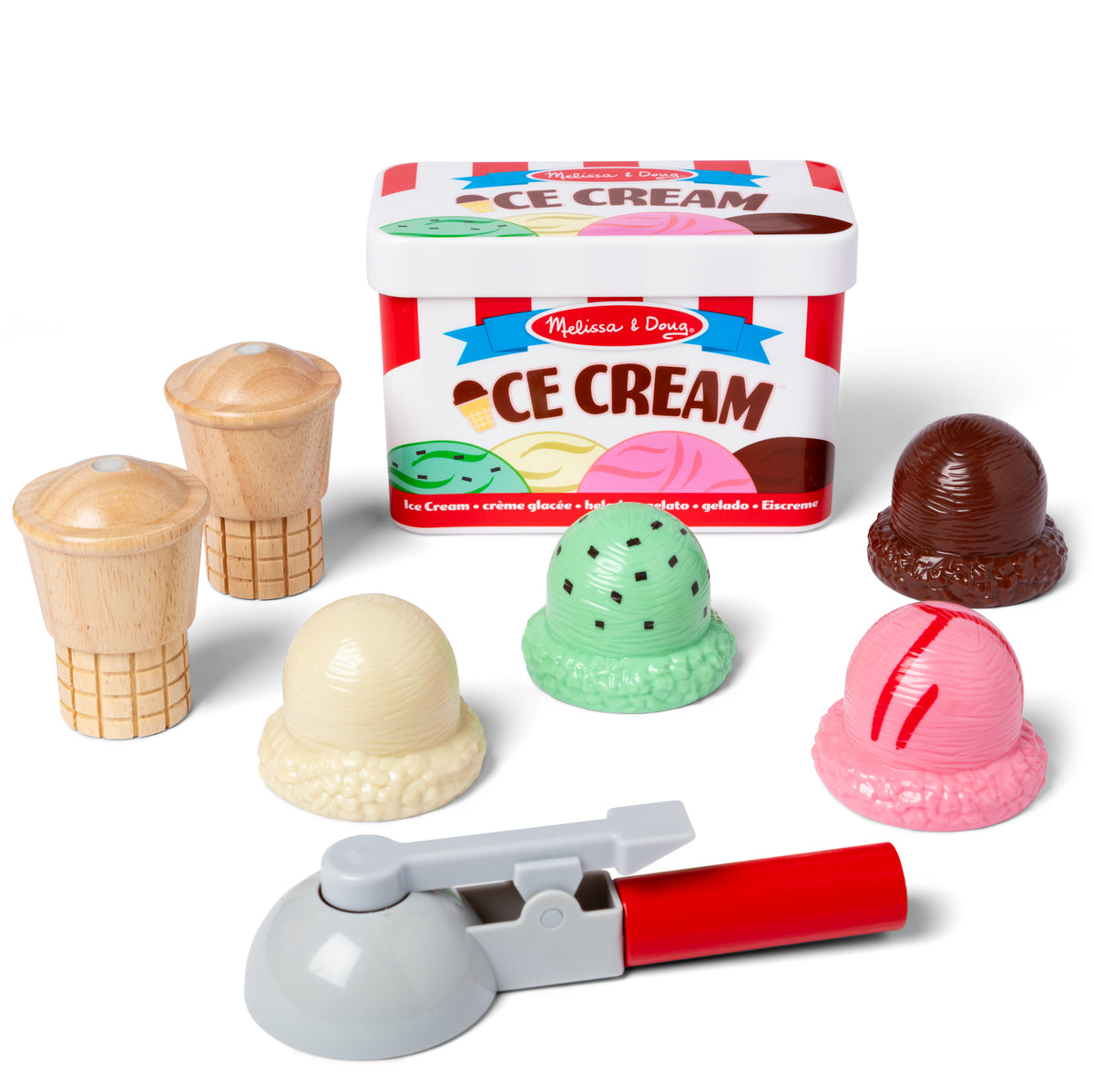 Melissa & Doug Pretend Play Ice Cream Cone Set for Kids