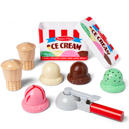 Melissa & Doug Pretend Play Ice Cream Cone Set for Kids